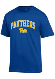 Champion Pitt Panthers Blue Arch Mascot Short Sleeve T Shirt