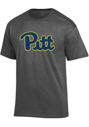 Champion Pitt Panthers Charcoal Primary Short Sleeve T Shirt