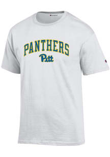 Champion Pitt Panthers White Arch Mascot Short Sleeve T Shirt