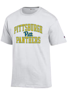 Champion Pitt Panthers White Number One Short Sleeve T Shirt