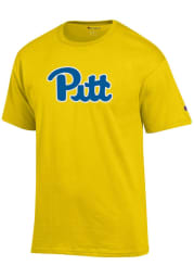 Champion Pitt Panthers Gold Logo Short Sleeve T Shirt