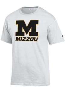 Champion Missouri Tigers White M Logo Short Sleeve T Shirt