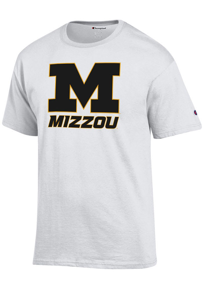 Champion Missouri Tigers White M Logo Jersey Short Sleeve T Shirt