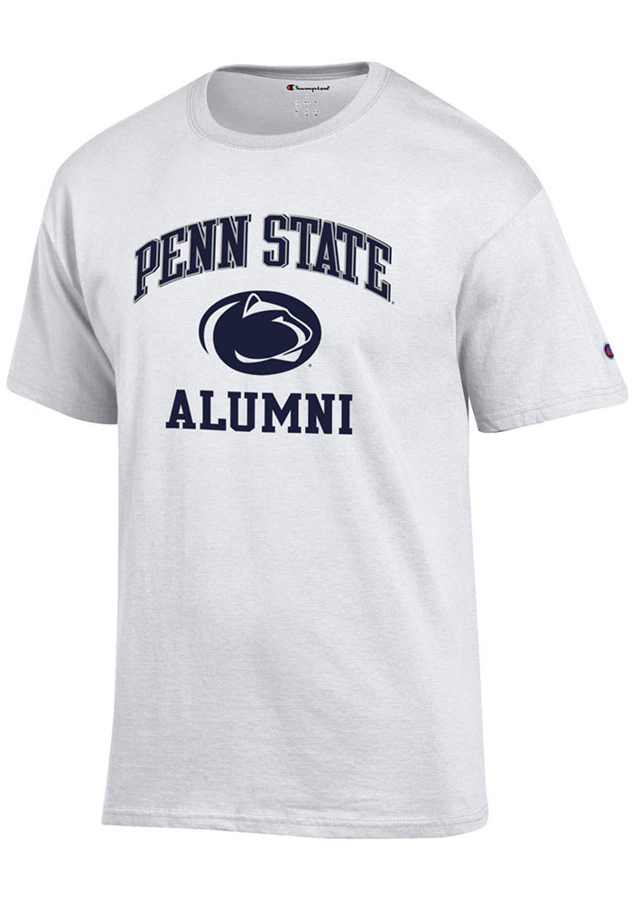 Champion Penn State Nittany Lions White Alumni Number One Design Short Sleeve T Shirt