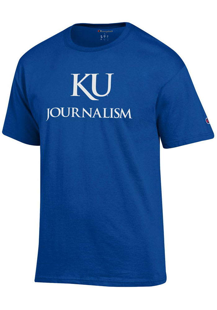 Champion Kansas Jayhawks Blue School of Journalism and Mass Communications Short Sleeve T Shirt