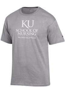 Champion Kansas Jayhawks Grey School of Nursing Short Sleeve T Shirt