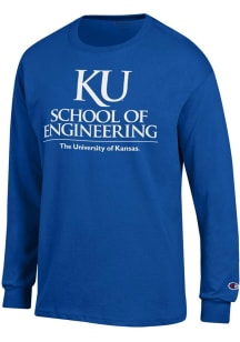 Champion Kansas Jayhawks Blue School of Engineering Long Sleeve T Shirt