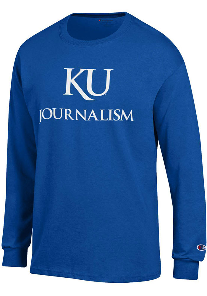 Champion Kansas Jayhawks Blue School of Journalism and Mass Communications Long Sleeve T Shirt