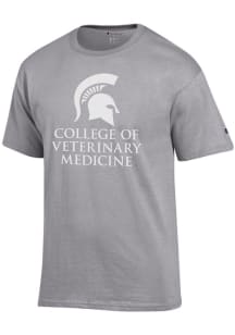 Champion Michigan State Spartans Grey College of Veterinary Medicine Short Sleeve T Shirt