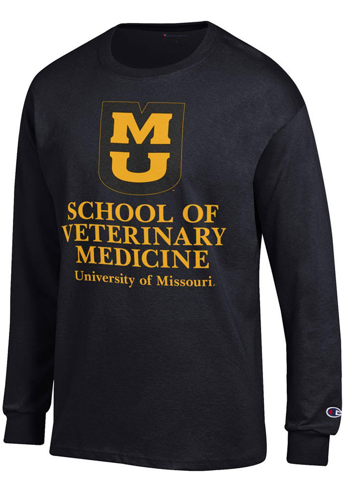 Champion Missouri Tigers Black School of Veterinary Medicine Long Sleeve T Shirt