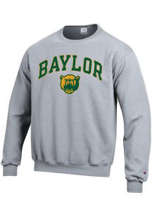 Champion Baylor Bears Mens Grey Arch Mascot Long Sleeve Crew Sweatshirt