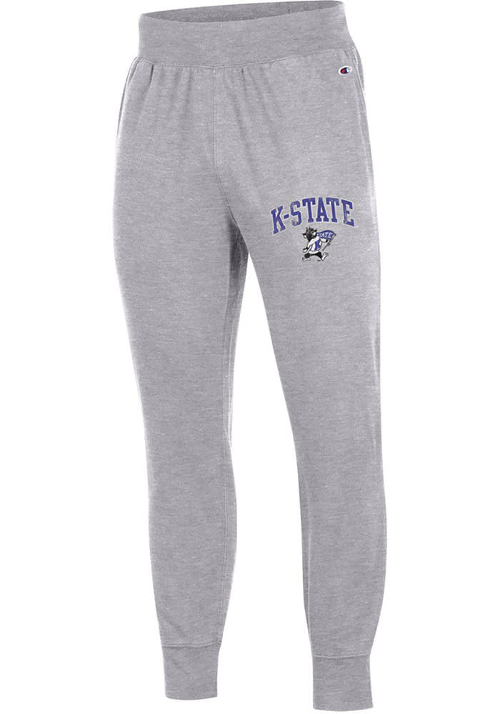 Champion K-State Wildcats Arch Mascot Bottoms Fashion Sweatpants - Grey
