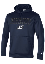 Champion Akron Zips Mens Navy Blue Field Day Pullover Performance Hood