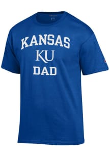 Champion Kansas Jayhawks Blue Dad Short Sleeve T Shirt