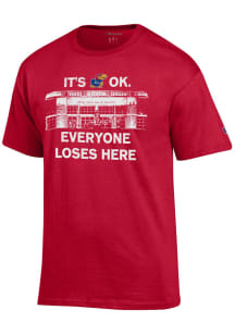 Champion Kansas Jayhawks Red Its Okay Short Sleeve T Shirt