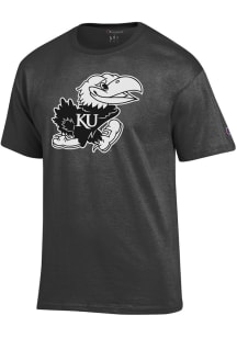 Champion Kansas Jayhawks Charcoal Tonal Shaded Short Sleeve T Shirt