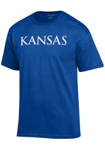 Champion Kansas Jayhawks Blue Rally Loud Short Sleeve T Shirt