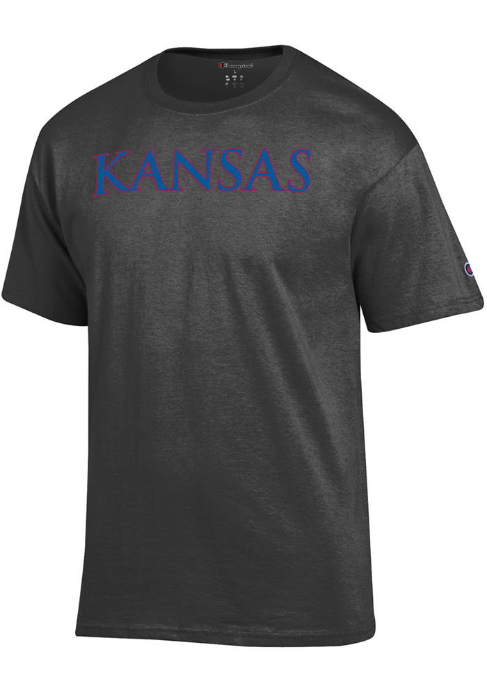 Champion Kansas Jayhawks Charcoal Rally Loud Short Sleeve T Shirt
