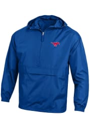 Champion SMU Mustangs Mens Blue Packable Logo Light Weight Jacket