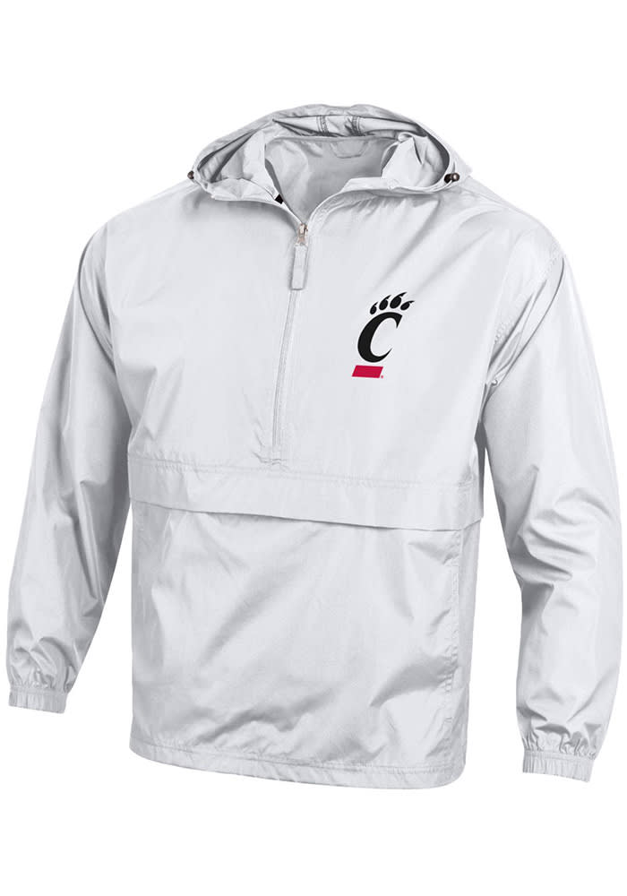 Champion Cincinnati Bearcats Mens White Logo Light Weight Jacket