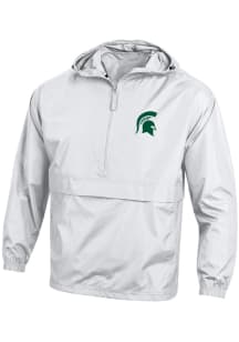 Mens Michigan State Spartans White Champion Logo Light Weight Jacket