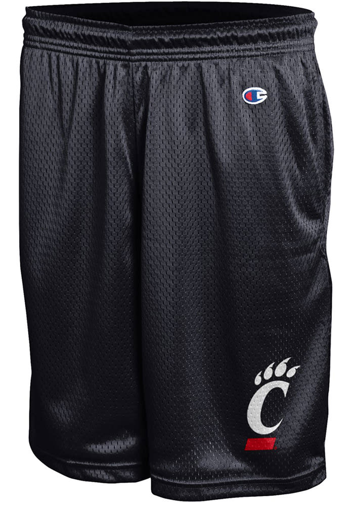 Champion Cincinnati Bearcats Mens Black Mesh Shorts