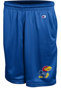 Champion Kansas Jayhawks Mens Blue Mesh Shorts