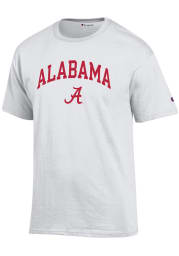 Champion Alabama Crimson Tide White Arch Mascot Short Sleeve T Shirt