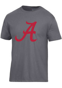 Champion Alabama Crimson Tide Charcoal Big Logo Short Sleeve T Shirt