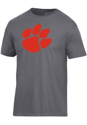 Champion Clemson Tigers Charcoal Big Logo Short Sleeve T Shirt