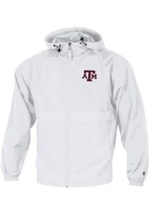 Champion Texas A&amp;M Aggies Mens White Primary Logo Packable Light Weight Jacket