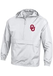 Champion Oklahoma Sooners Mens White Primary Logo Packable Light Weight Jacket