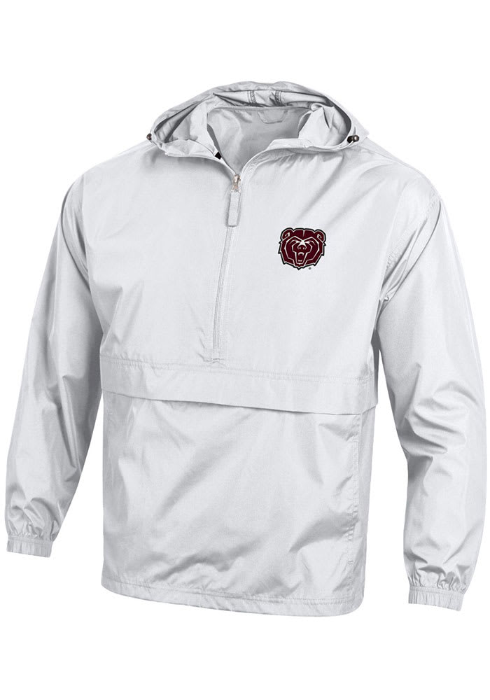 Champion Missouri State Bears Mens White Primary Logo Packable Light Weight Jacket