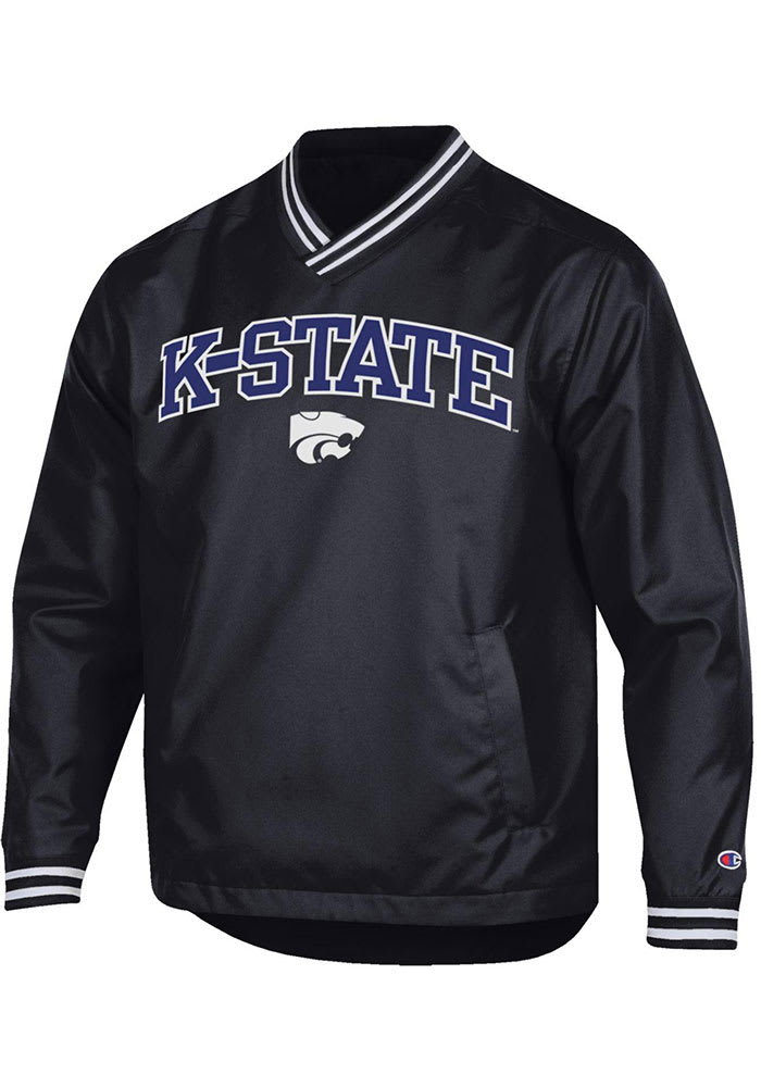 Champion K-State Wildcats Mens Black Super Fan Scout Pullover Jackets