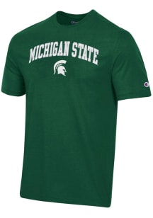 Champion Michigan State Spartans Green Super Fan Twill Short Sleeve T Shirt