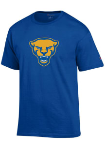 Champion Pitt Panthers Blue Panther Head Short Sleeve T Shirt