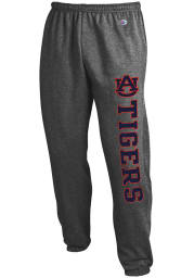 Champion Auburn Tigers Mens Charcoal Powerblend Banded Bottom Sweatpants