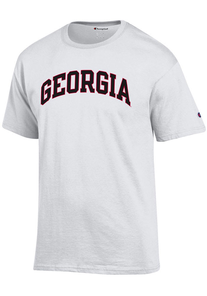Champion Georgia Bulldogs White Arch Name Short Sleeve T Shirt