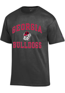 Champion Georgia Bulldogs Charcoal Number One Design Short Sleeve T Shirt