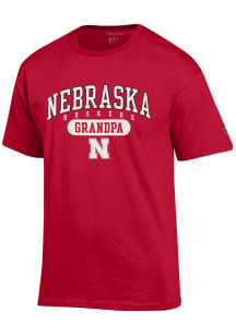 Champion Nebraska Cornhuskers Red Grandpa Graphic Short Sleeve T Shirt