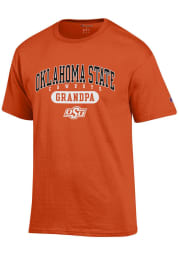 Champion Oklahoma State Cowboys Orange Grandpa Graphic Short Sleeve T Shirt