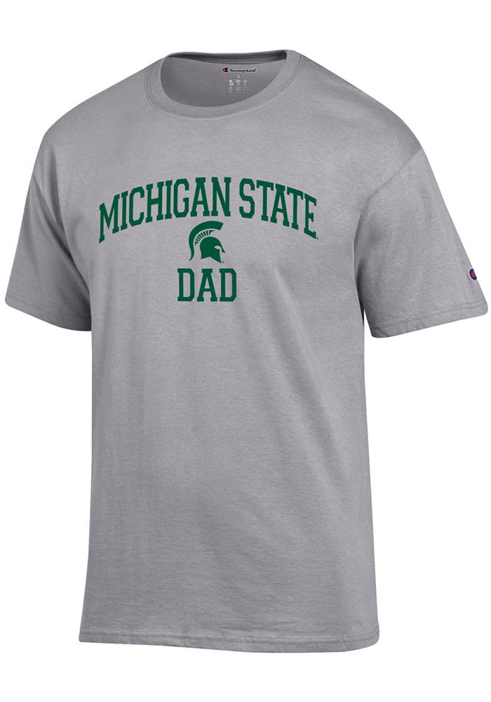 Champion Michigan State Spartans Grey Dad Graphic Short Sleeve T Shirt