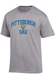Champion Pitt Panthers Grey Dad Graphic Short Sleeve T Shirt