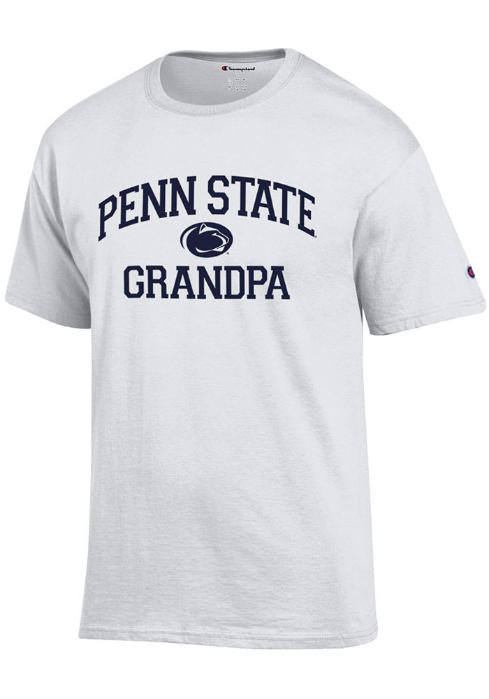 Champion Penn State Nittany Lions White Grandpa Graphic Short Sleeve T Shirt