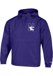 Champion Northwestern Wildcats Mens Purple Packable Light Weight Jacket