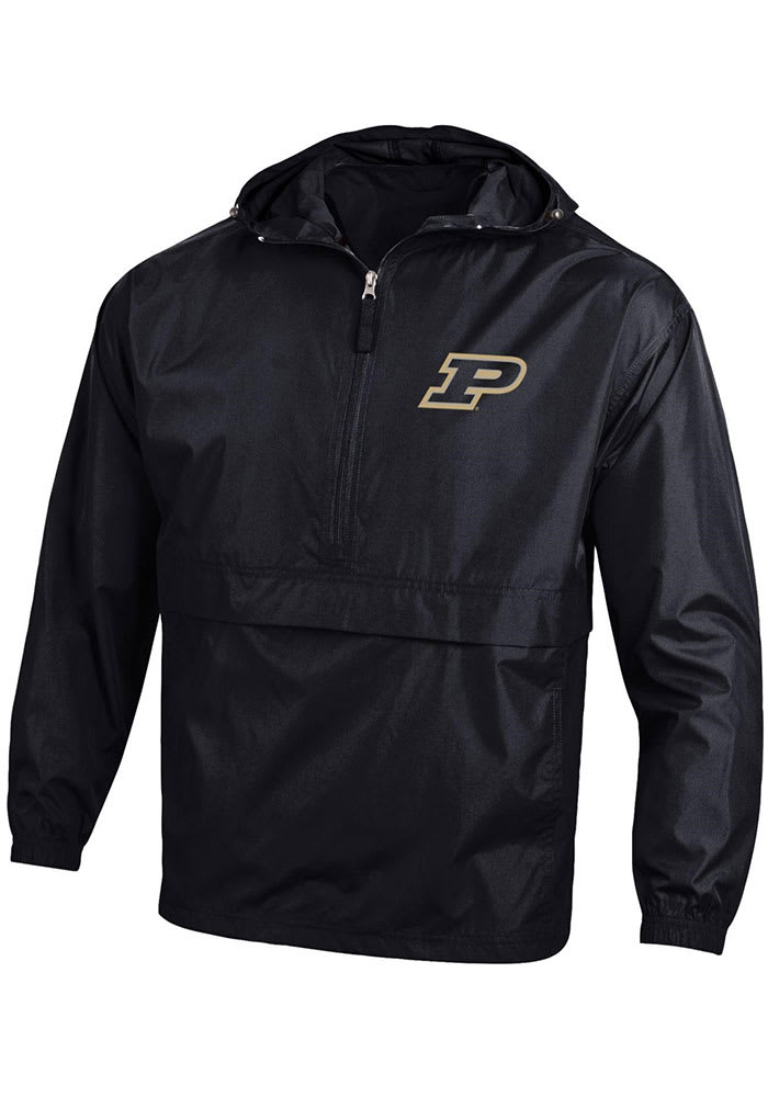 Champion Purdue Boilermakers Mens Black Packable Light Weight Jacket