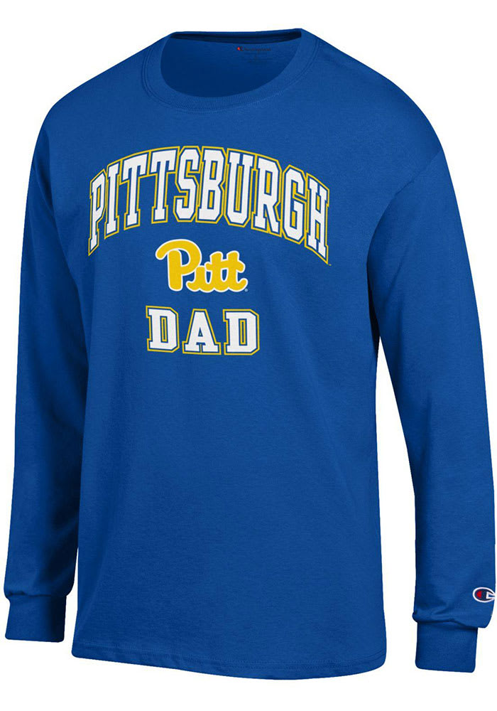 Champion Pitt Panthers Blue Dad Long Sleeve T Shirt