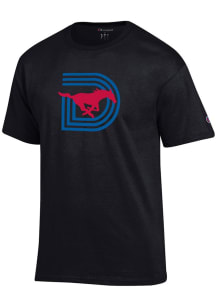 Champion SMU Mustangs Black Triple D Short Sleeve T Shirt