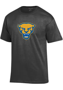 Champion Pitt Panthers Charcoal Panther Head Short Sleeve T Shirt