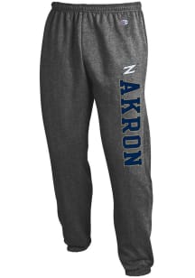 Champion Akron Zips Mens Charcoal Powerblend Closed Bottom Sweatpants